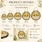 Personalized 50th Wedding Anniversary Bird Glass Suncatcher, Custom Couple Names and Date Golden Anniversary Gift